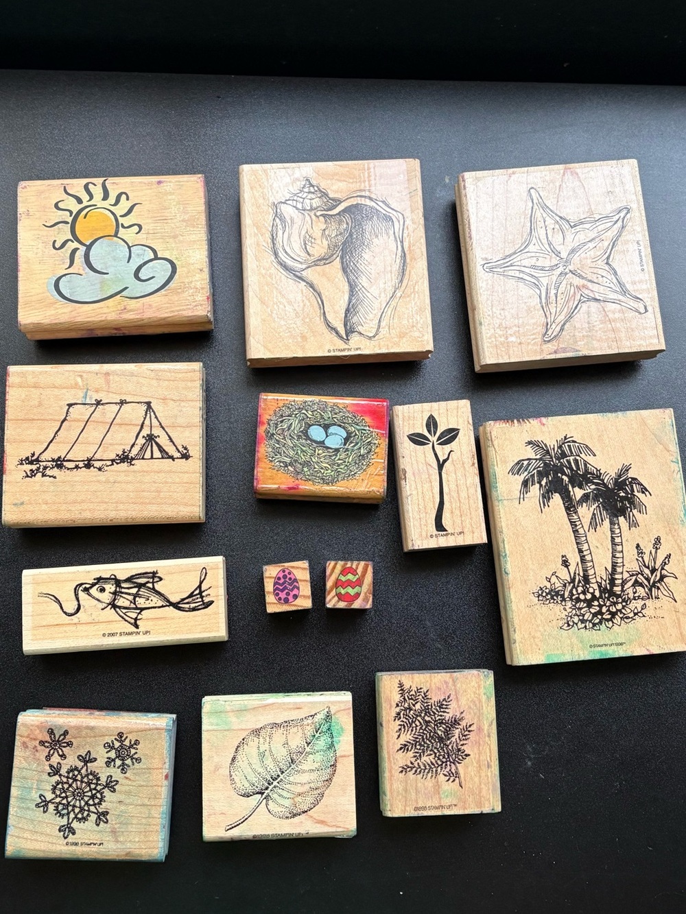 Large set of stamps